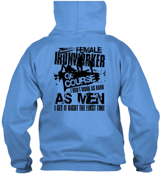 Female Ironworker T Shirt, I Love Ironworker T Shirt