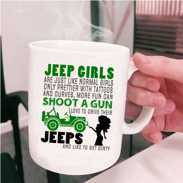 Love To Drive Their Jeeps Coffee Mug, Jeep Girls Cup