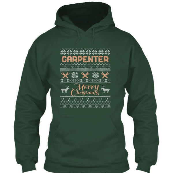 Carpenter Merry Christmas T Shirt, Coolest Carpenter T Shirt