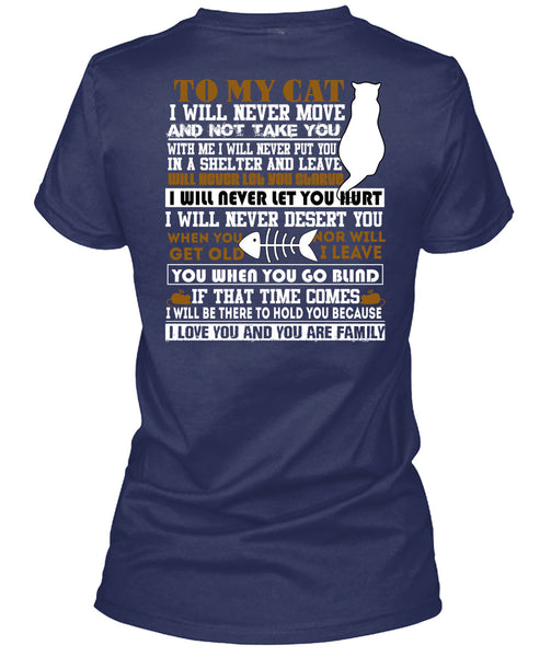 To My Cat T Shirt, I Love You T Shirt