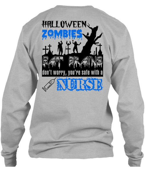 Halloween Zombies Eat Brains T Shirt, Wait For Halloween T Shirt