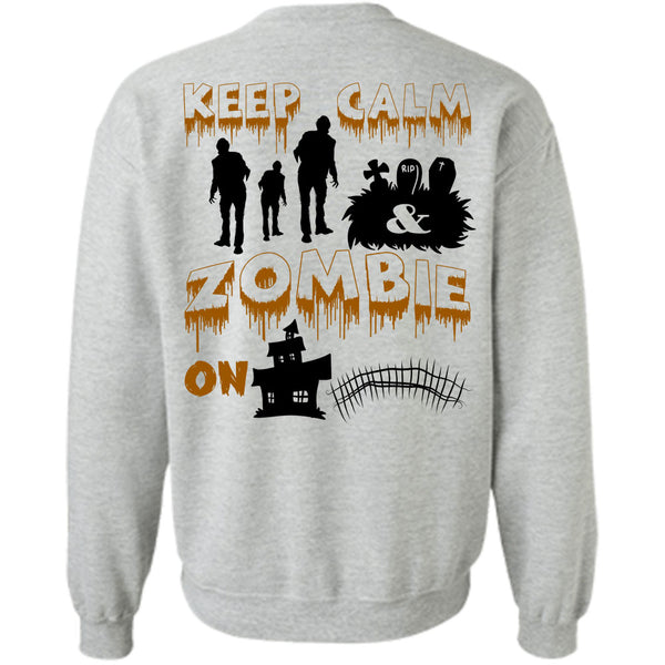 Wait For Halloween T Shirt, Keep Calm Zombie On Sweatshirt