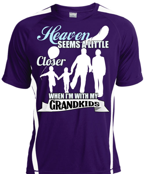 I'm With My Grandkids T Shirt, Heaven Seems A Little Closer T Shirt, Cool Shirt