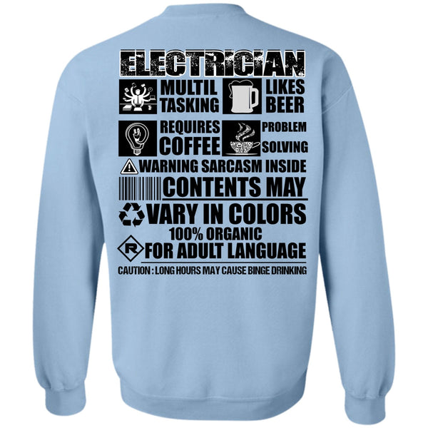 I Love Electrician T Shirt, Electrician Multi-tasking Sweatshirt