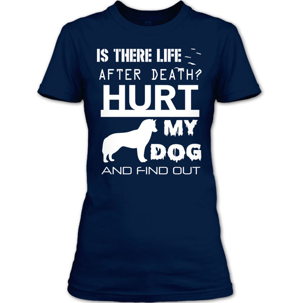 Is There Life After Death T Shirt, Hurt My Dog And Find Out T Shirt