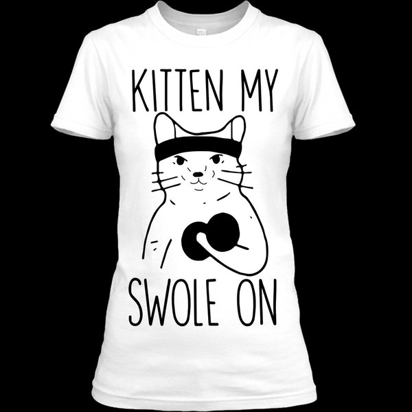 A black t-shirt with the shopify logo