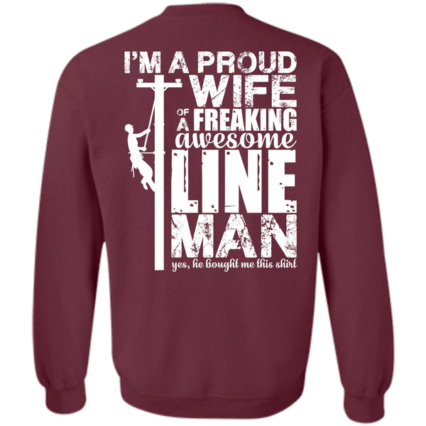 Awesome Lineman T Shirt, I Love Lineman Sweatshirt