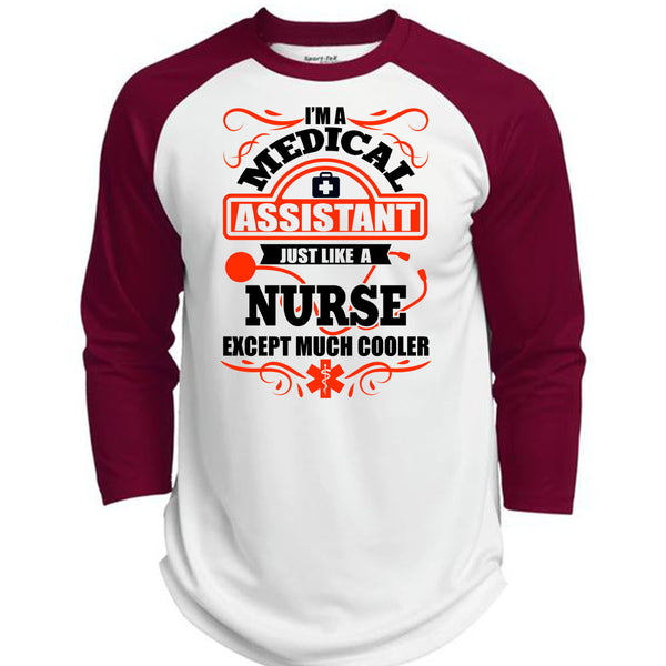 I'm A Medical Assistant T Shirt, I Love Nurse T Shirt, Awesome T-Shirts  (Polyester Game Baseball Jersey)