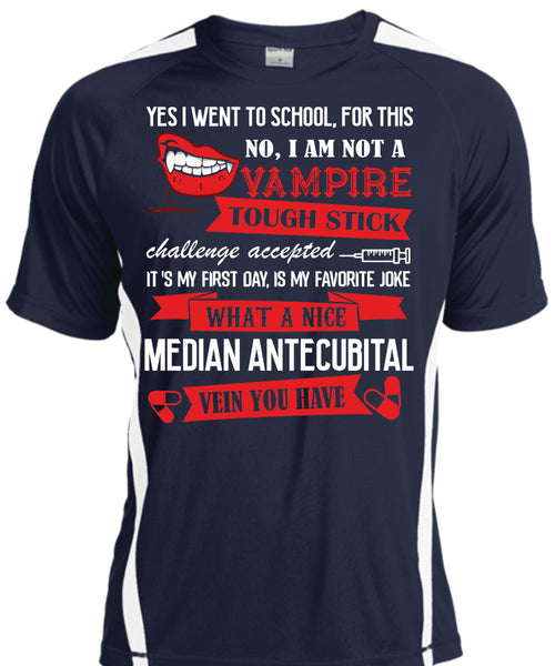I Am Not A Vampire Tough Stick T Shirt, Median Antecubital Vein You Have T Shirt, Cool Shirt