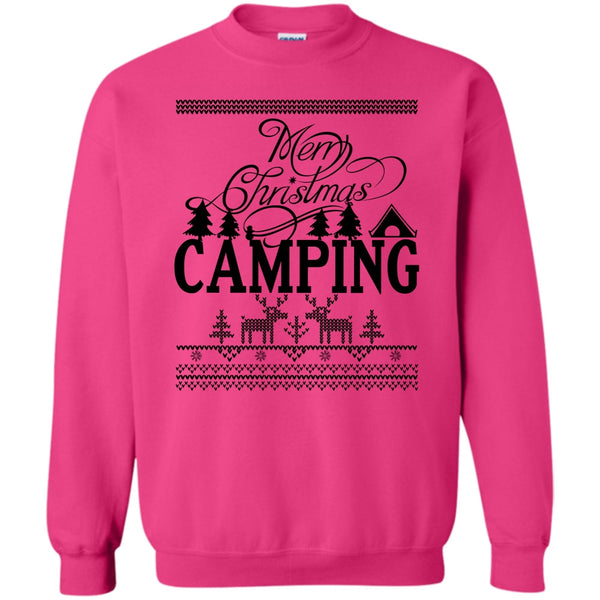 Gift For Camper T Shirt, Merry Christmas Camping Sweatshirt
