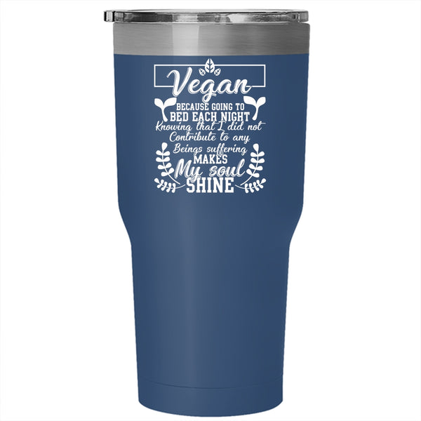Vegan Tumbler 30 oz Stainless Steel, Cute Gift For Vegan Travel Mug