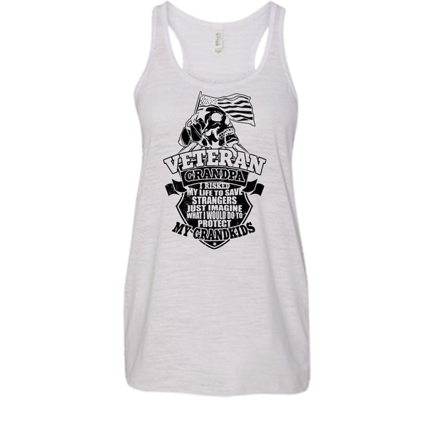 Veteran Grandpa T Shirt, To Protect My Grandkids Tank Top