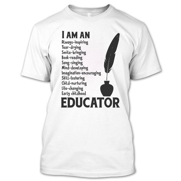 A black t-shirt with the shopify logo