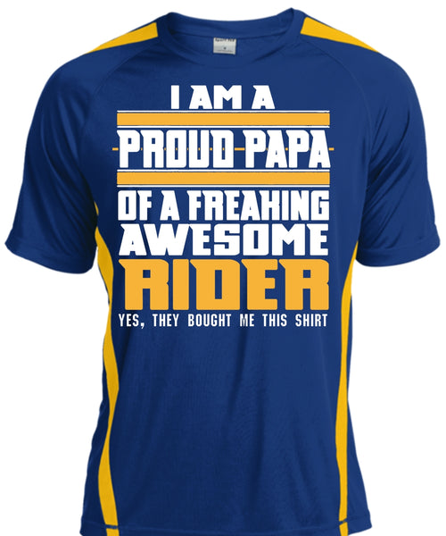 I Am A Pround Papa Of A Freaking Awesome Rider T Shirt, Father's Day T Shirt