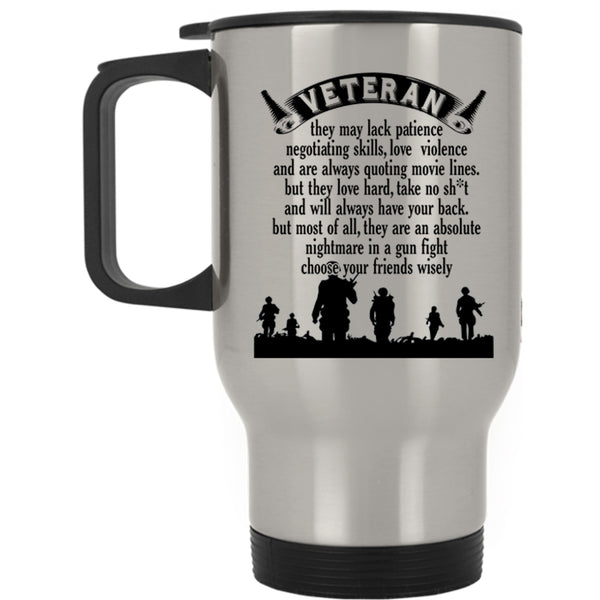 Awesome Gift For Veteran Travel Mug, Funny Veteran Mug