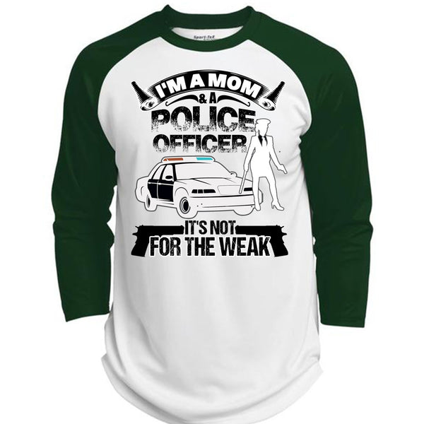 I'm A Mom And A Police Officer T Shirt, I Love Police T Shirt, Awesome T-Shirts  (Polyester Game Baseball Jersey)