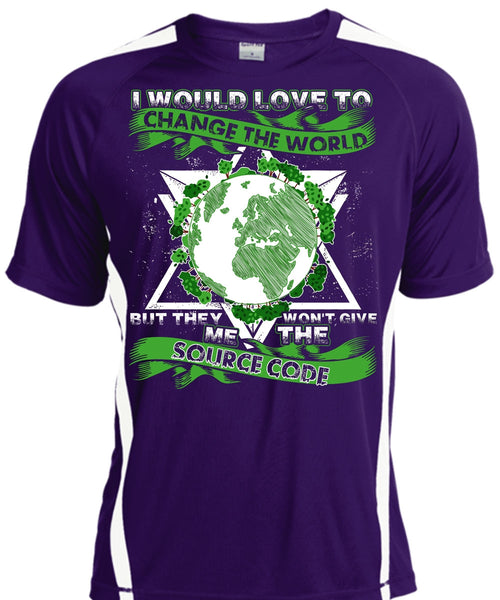 I Would Love To Change The World T Shirt, Source Code T Shirt, Cool Shirt