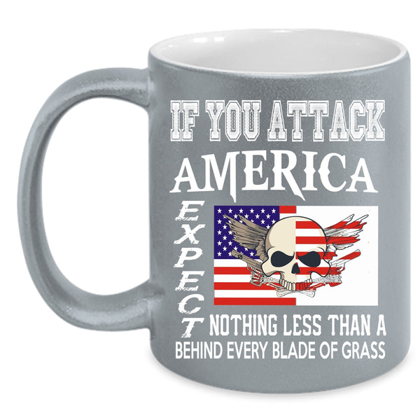 Cool American Flag Coffee Mug, Cool Gift For American Coffee Cup