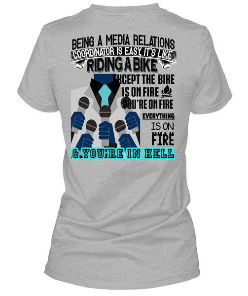 Being A Media Relations Coordinator Is Easy T Shirt, Being A Coordinator T Shirt