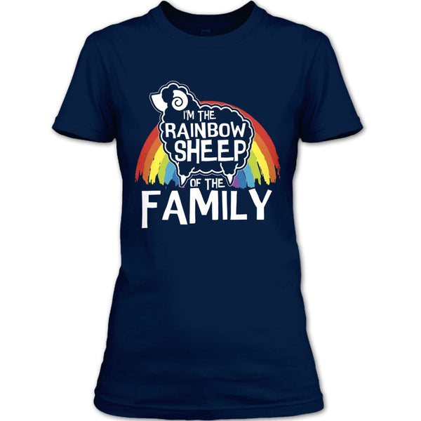 I'm The Rainbow Sheep Of Family T Shirt, Coolest Rainbow Sheep T Shirt