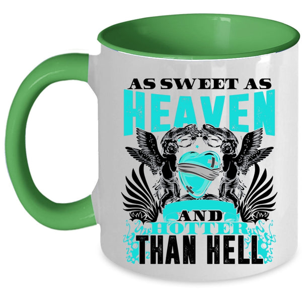 Hotter Than Hell Coffee Mug, As Sweet As Heaven Accent Mug