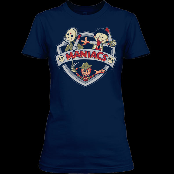 A black t-shirt with the shopify logo