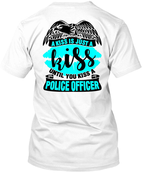 A black t-shirt with the shopify logo