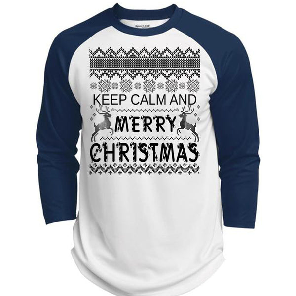 Keep Calm And Merry Christmas T Shirt, Happy New Year T Shirt, Awesome T-Shirts  (Polyester Game Baseball Jersey)