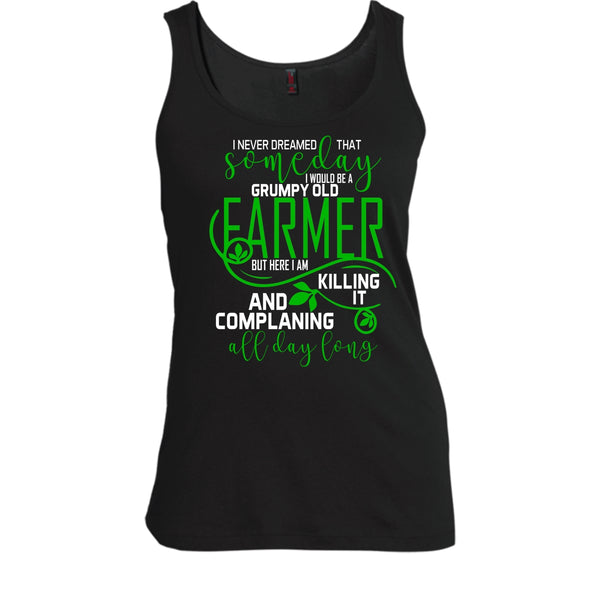I'd Be A Grumpy Old Farmer T Shirt, Complaining All Day Long T Shirt, Cool T Shirt