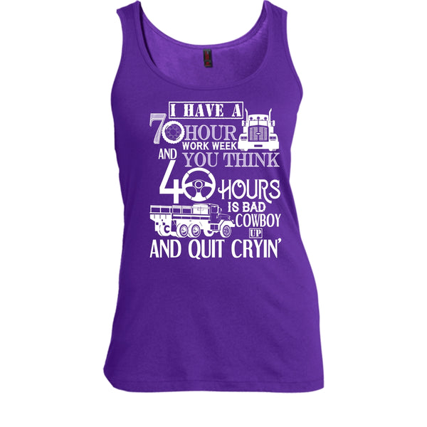 I Have A 10 Hour Work Week T Shirt, Funny Trucker Tank Top