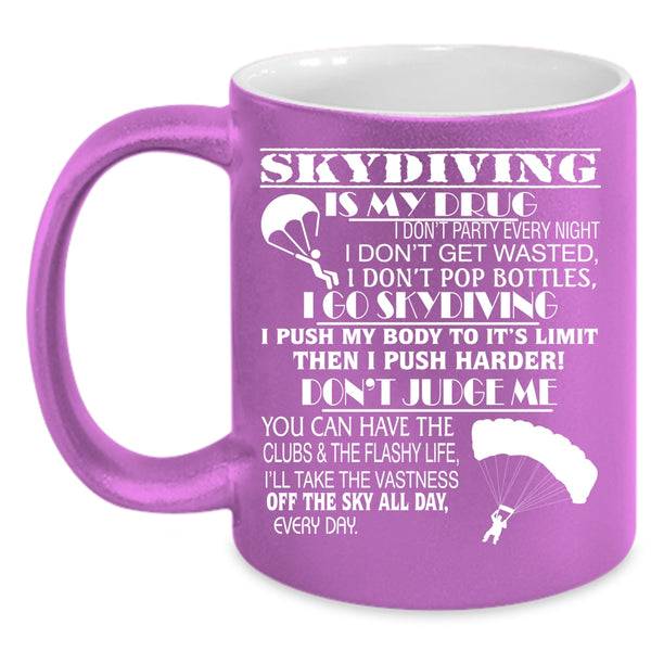 I Love Skydiving Coffee Mug, I Go Skydiving Coffee Cup