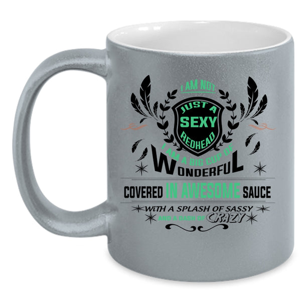 Crazy Hairstylist Coffee Mug, I Am Not Just A Redhead Accent Mug