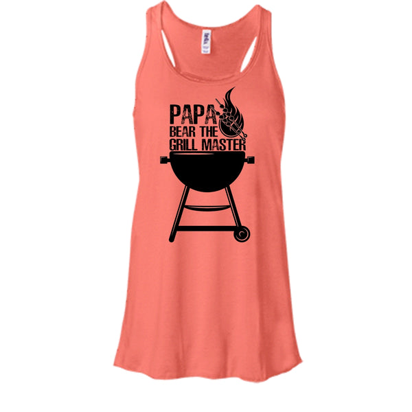 Papa Bear The Grill Master T Shirt, Gift For Papa Tank Top