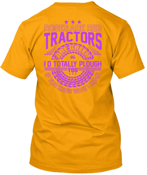 Roses Are Red Tractors T Shirt, I Love Tractor T Shirt