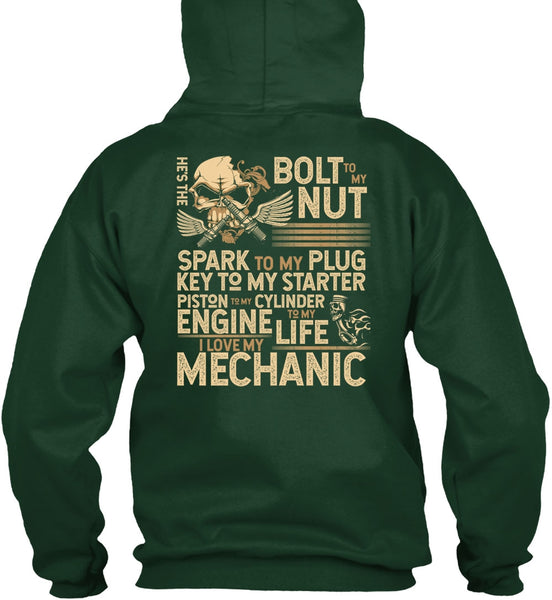 I Love My Mechanic T Shirt, Engine Life T Shirt
