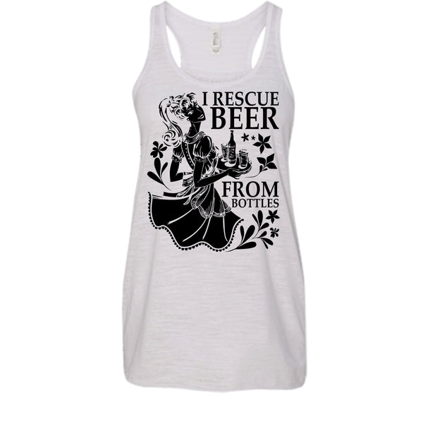 I Rescue Beer From Bottles T Shirt, I Love Drink Tank Top