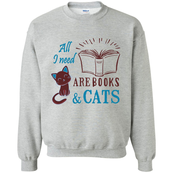 I'm A Coolest Book Reader T Shirt, All I Need Are Books & Cats Sweatshirt