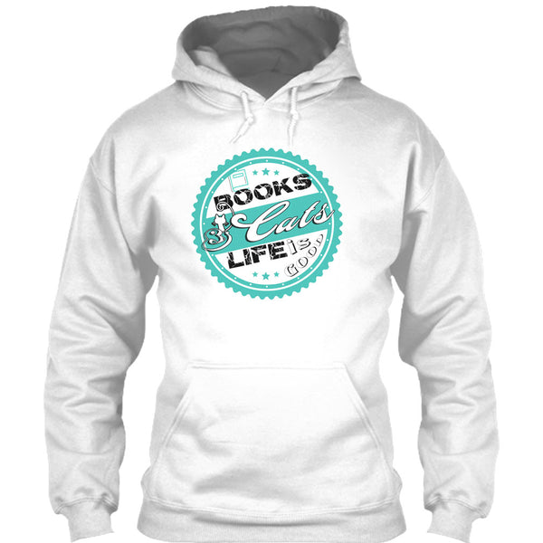 Books & Cat Life Is Good T Shirt, I Love My Cat T Shirt
