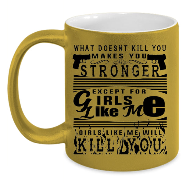 Awesome Gift For My Wife Coffee Mug, Strong Girls Accent Mug