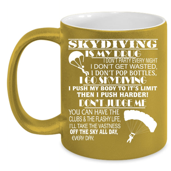 I Love Skydiving Coffee Mug, I Go Skydiving Coffee Cup