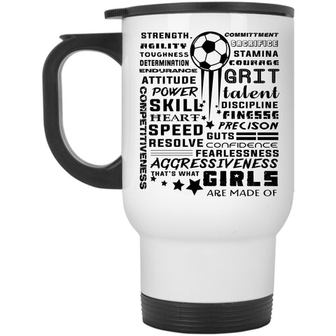 Funny Gift For Pretty Girls Travel Mug, Cool Soccer Players Mug