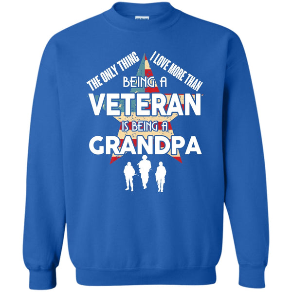 Being A Grandpa T Shirt, Coolest Grandpa Veteran Sweatshirt