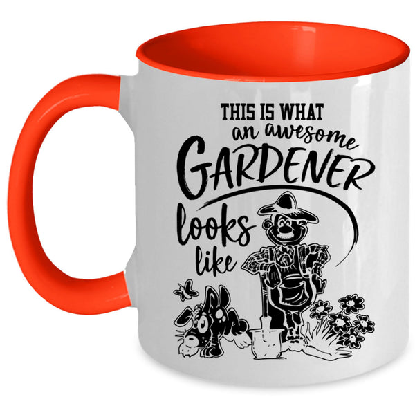 Cute Gardener Coffee Mug, This Is An Awesome Gardener Accent Mug