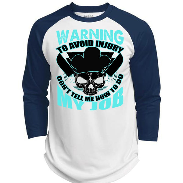 Warning To Avoid Injury T Shirt, I Love Cooking T Shirt, Awesome T-Shirts  (Polyester Game Baseball Jersey)