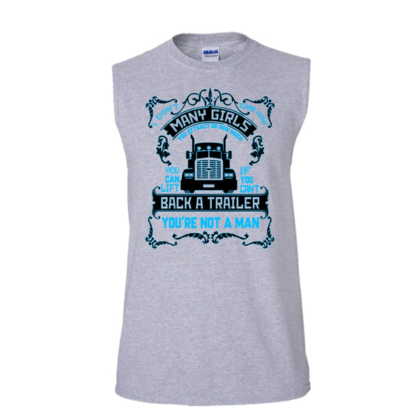 I Don't Care How Many Girls T Shirt, I Am A Truck Driver T Shirt, Awesome t-shirts (Men's Cotton Sleeveless)