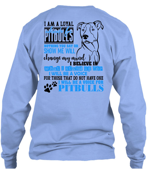 I Will Be A Voice For Pit Bulls T Shirt, I Love Dog T Shirt