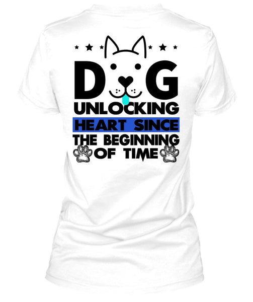 Dog Unlocking Heart T Shirt, I Love My Dog T Shirt