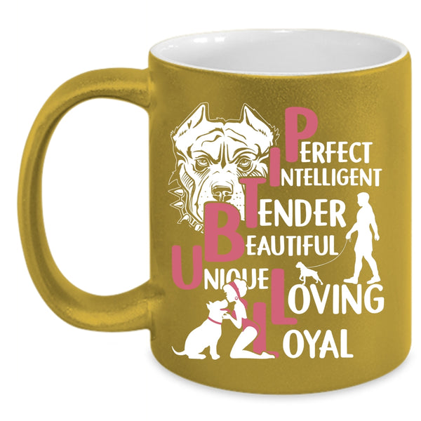 Pitbull Coffee Mug, Lovely Pitbull Lovers Coffee Cup