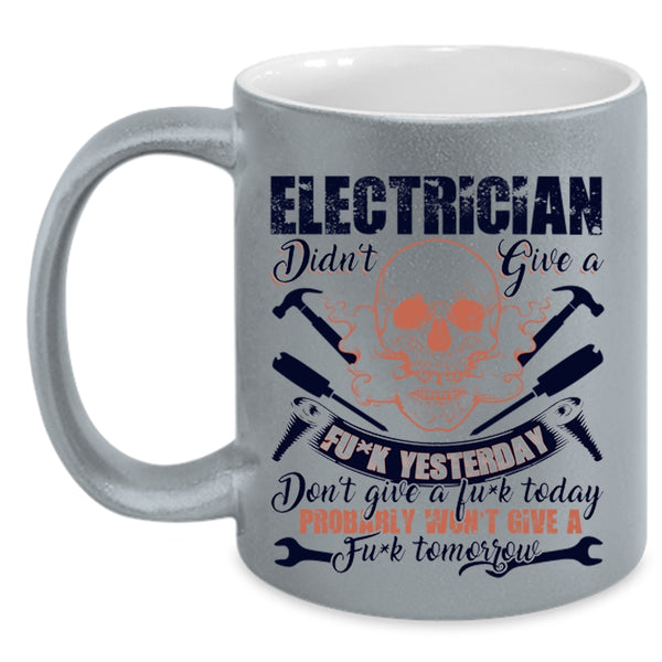 Cool Gift For Electricians Coffee Mug, Electrician Accent Mug
