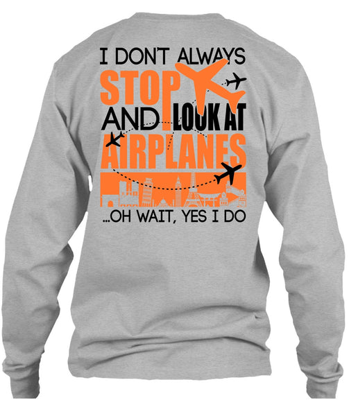 Look At Airplanes T Shirt, I Love Aiplanes T Shirt